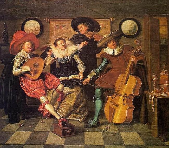 Dirck Hals Musicians oil painting image